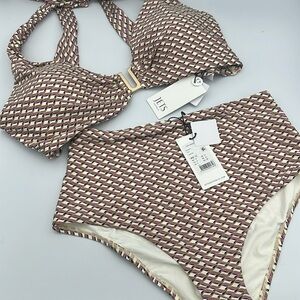 JETS AUSTRALIA BIKINI TOP & BOTTOM Infinity Kelp Sz8-10
